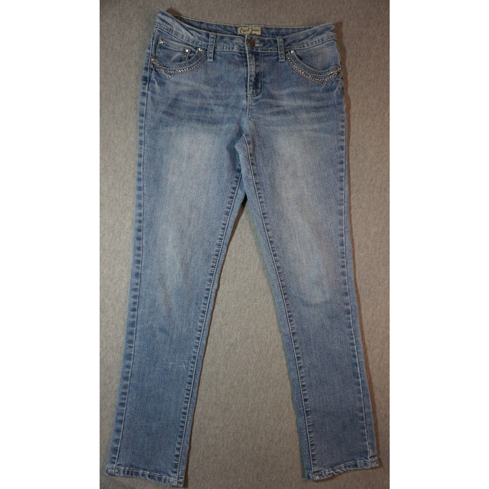 Earl Jean Women's Size 6 Straight Medium Wash
